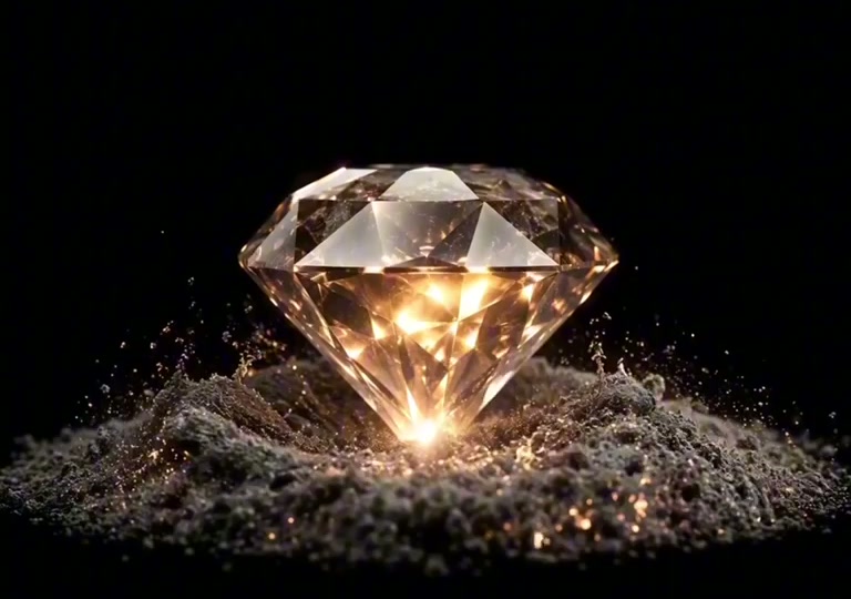 Diamante dorato tra le ceneri